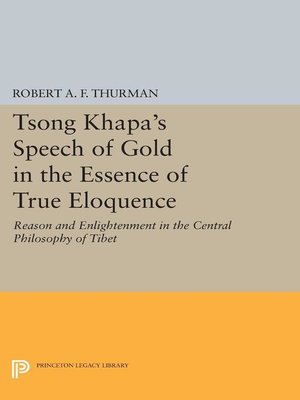 cover image of Tsong Khapa's Speech of Gold in the Essence of True Eloquence